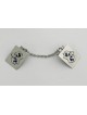 Modern Tallit Clips with Enamel , Tallit Clips , Israeli Judaica