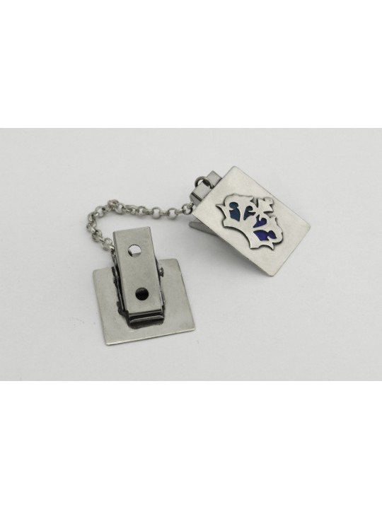 Modern Tallit Clips with Enamel , Tallit Clips , Israeli Judaica