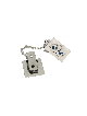 Modern Tallit Clips with Enamel , Tallit Clips , Israeli Judaica