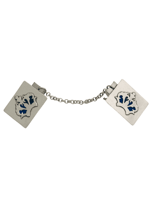Clips Talit modernes avec émail , Clips Talit , Judaica israélien