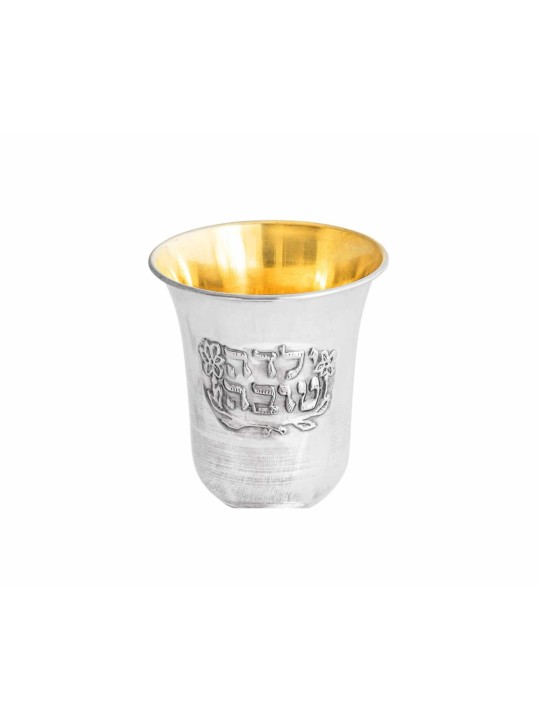 Beautiful Sterling Silver Yalda Tova Cup , Passover Gifts , Israeli Ju