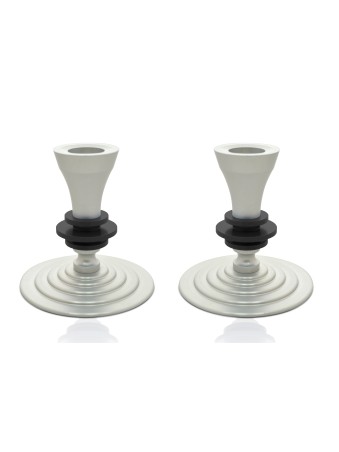 Modern Candlesticks Made of aluminum , Jewish Wedding Gifts , Israeli
