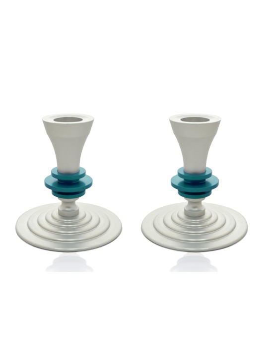 Modern Candlesticks Made of aluminum , Jewish Wedding Gifts , Israeli
