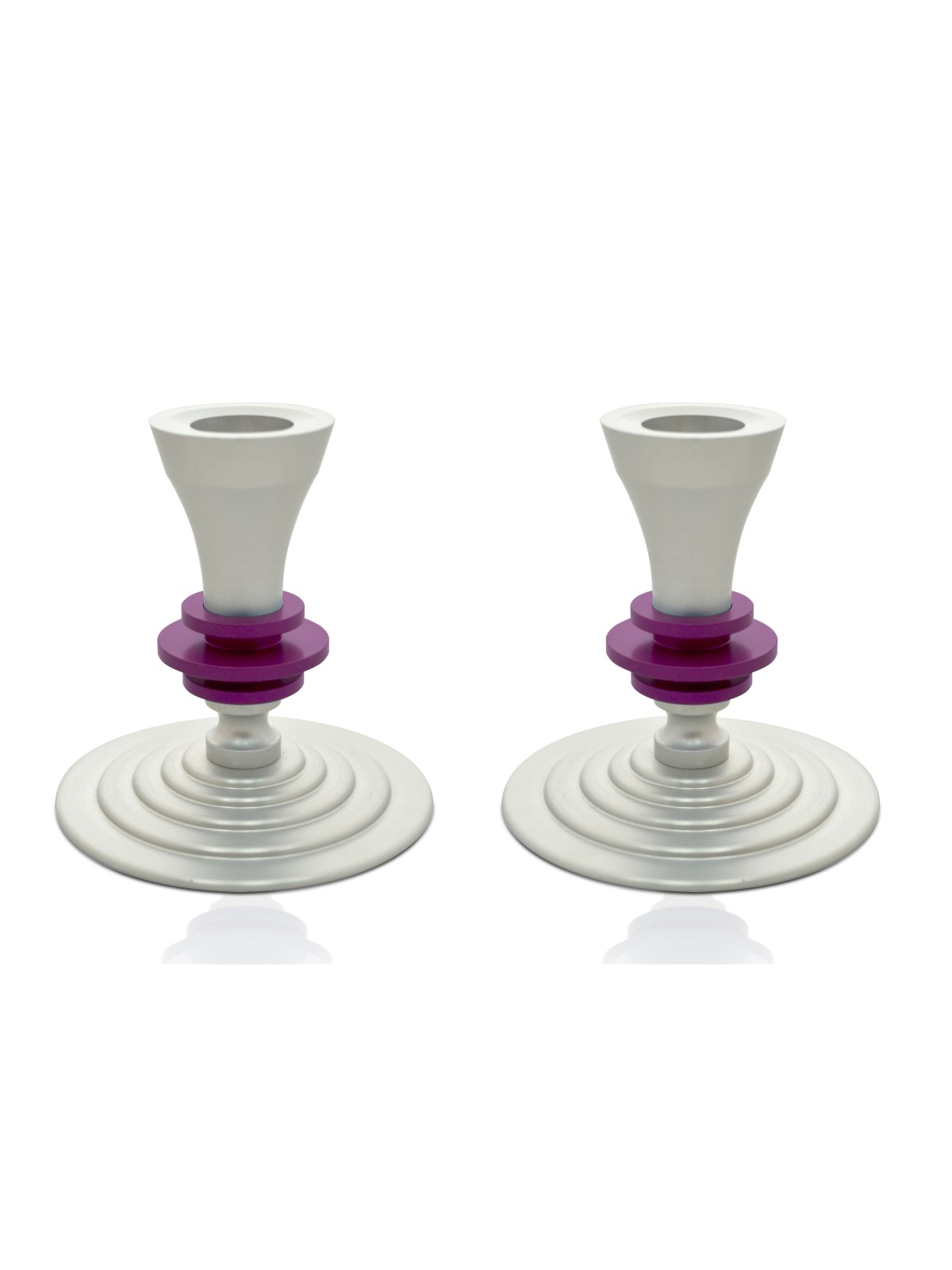 Modern Candlesticks Made of aluminum , Jewish Wedding Gifts , Israeli