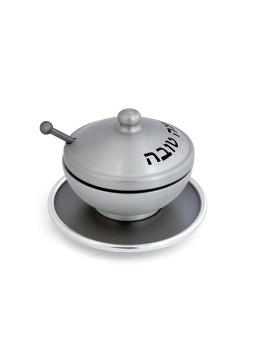 Plat de miel coloré serti de bénédiction, plats de miel en aluminium, Israël