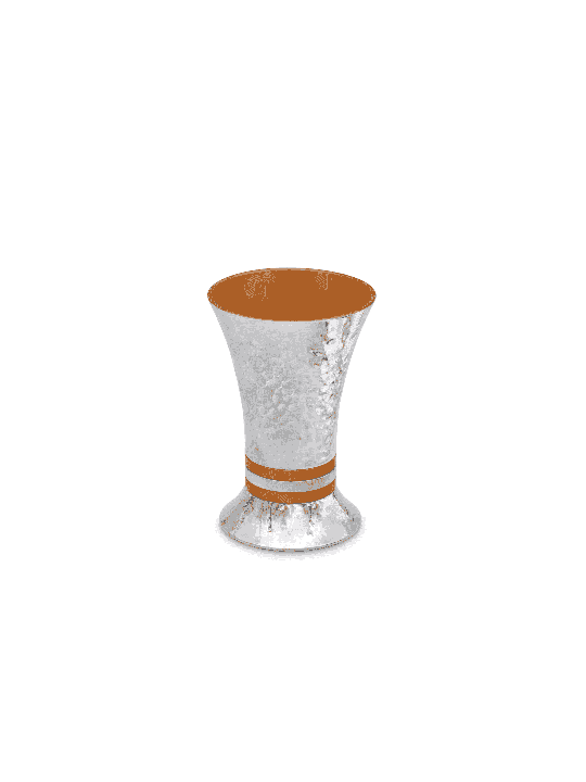 Hammered and Classic Liquor Cup , Jewish Wedding Gifts , Israeli Judai
