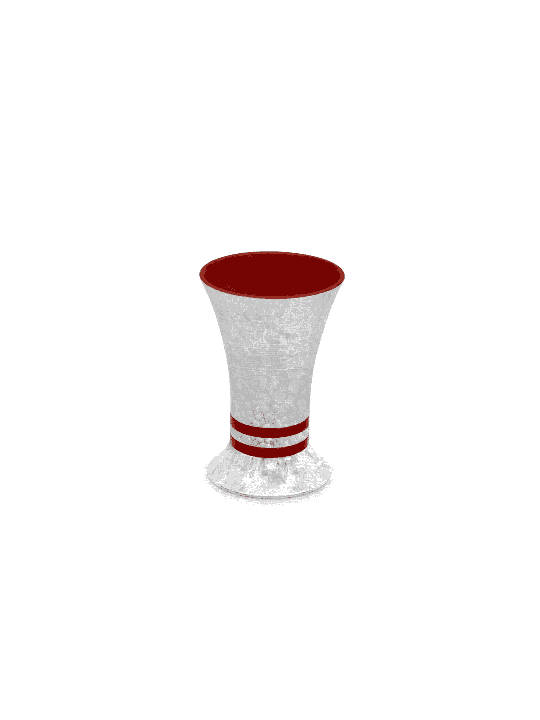 Hammered and Classic Liquor Cup , Jewish Wedding Gifts , Israeli Judai