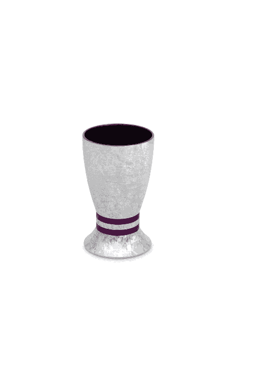 Contemporary Hammered Aluminum Petite Cup , Jewish Wedding Gifts , Isr
