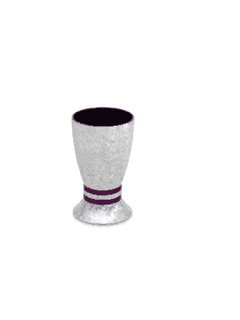 Petite tasse contemporaine en aluminium martelé, cadeaux de mariage juifs, Isr