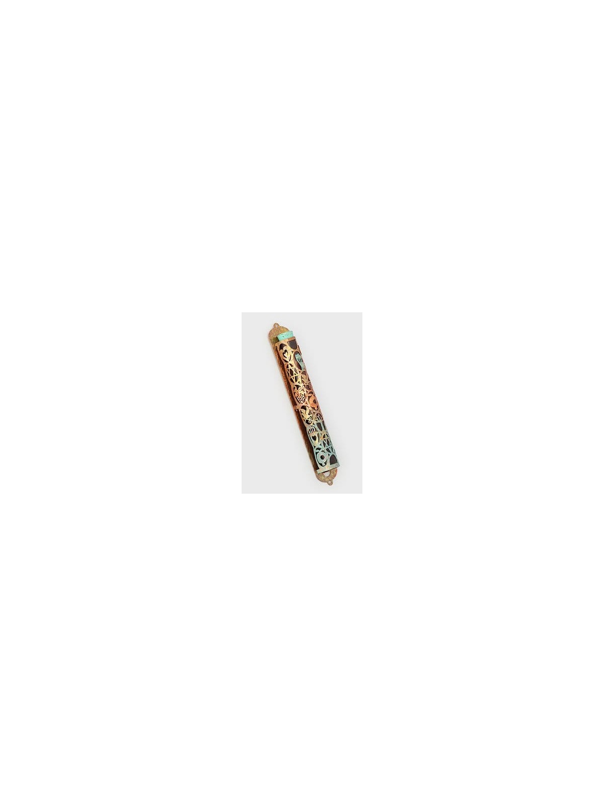 Magnifique Mezuzah en cuivre coloré, cadeaux de mariage juif, J israélien