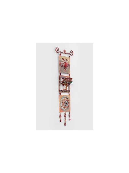 Beautiful Luck Symbols Copper Mobile , Jewish Wedding Gifts , Israeli