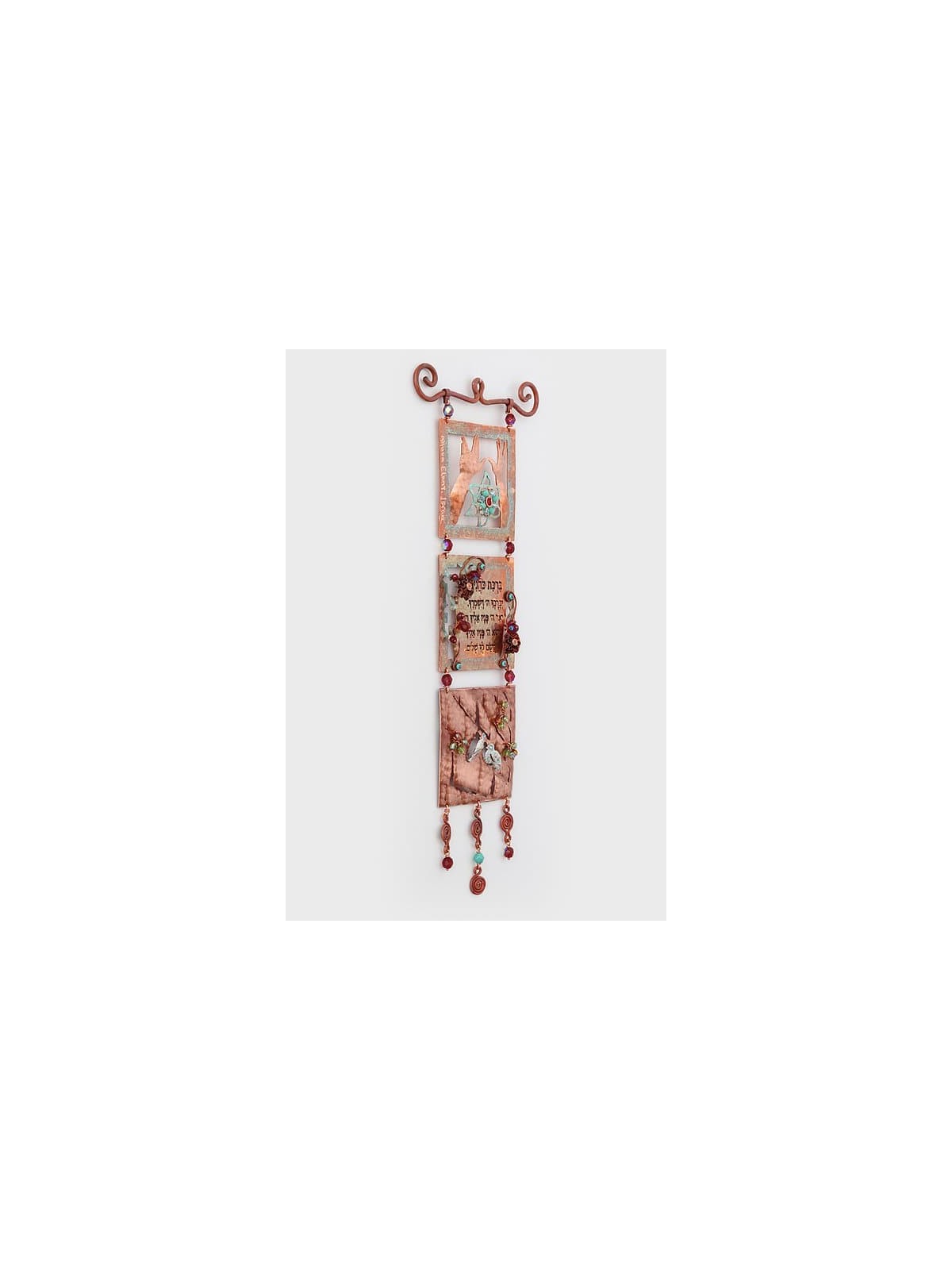 Décor mural mobile spécial en cuivre avec symbole de houx, cadeaux Tu B'Av, I
