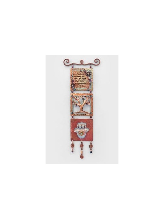 Arbre de bénédiction anglais pour la maison Hamsa, cadeaux de mariage juif, Juda israélien