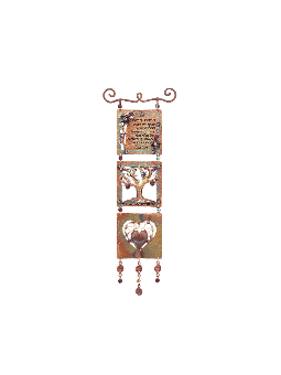 Copper Birkat Habayit with Tree of Life and Heart  , Love Wall Art , I
