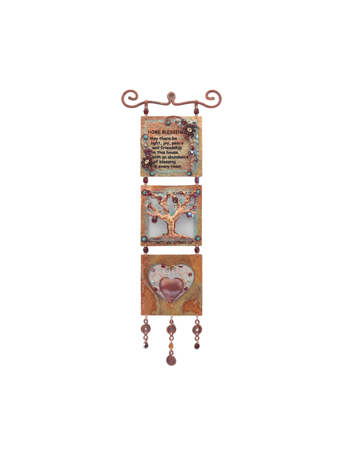 Bénédiction florale anglaise à la maison - Judaica significatif, Gi de mariage juif