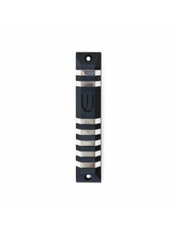 Mezuzah en forme de trapèze en aluminium anodisé moderne Ca, Avi Nadav Mezuzah