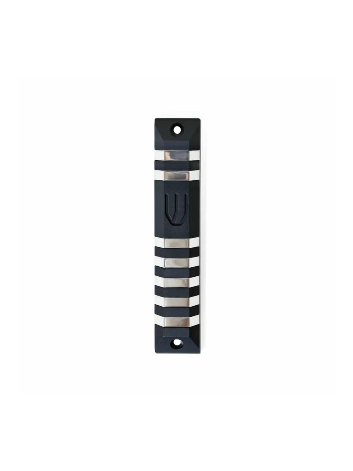 Mezuzah en forme de trapèze en aluminium anodisé moderne Ca, Avi Nadav Mezuzah