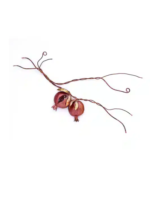 Tenture murale juive branche de grenade rouge Form Co, mariage juif Gi