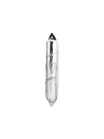 Triangle Mezuzah Silver Mezuzah Case , Tu B'Av Gifts , Israeli Judaica