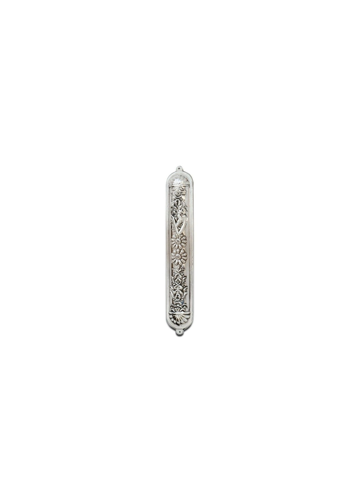 Boîtier Mezuzah arrondi en argent sterling, grandes Mezuzahs, judaïque israélien