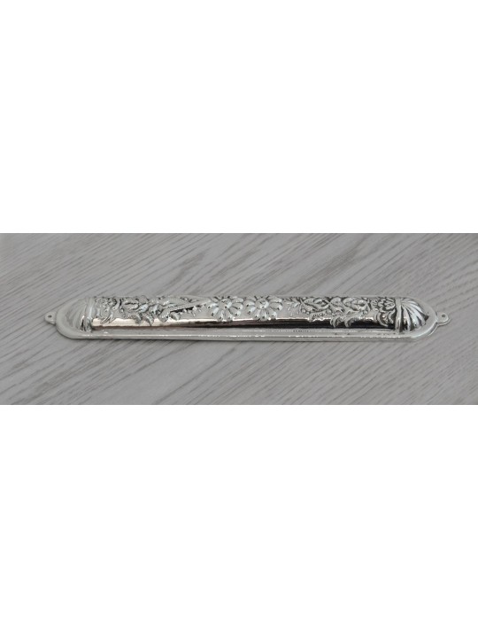 Boîtier Mezuzah arrondi en argent sterling, grandes Mezuzahs, judaïque israélien