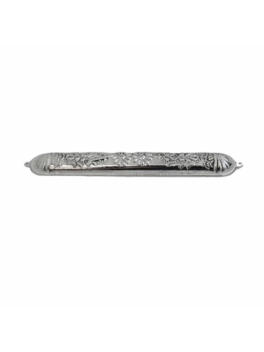 Boîtier Mezuzah arrondi en argent sterling, grandes Mezuzahs, judaïque israélien