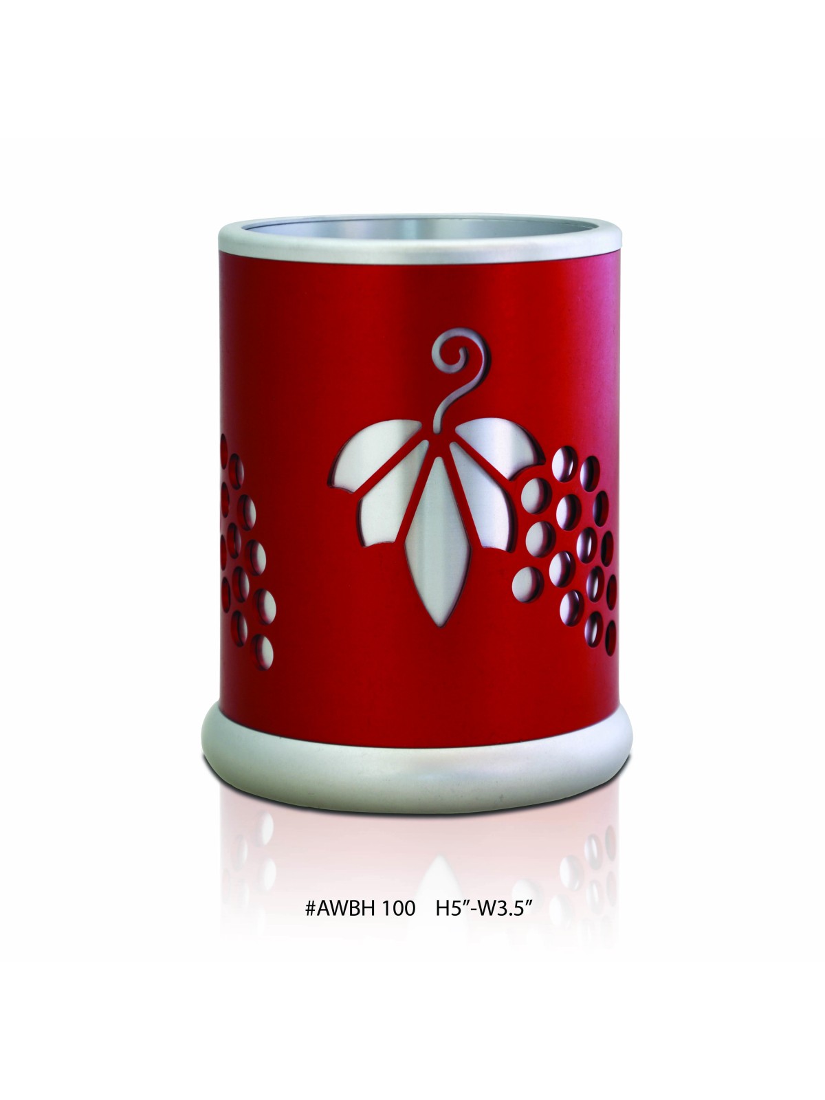 Porte-vin élégant avec illustration de raisins, cadeaux Tu B'Av, israélien