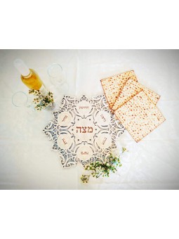 Seder Plate Décor' , Cadeaux Tu B'Av , Judaica israélien