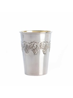 Sterling Silver Grapes Kiddush Cup , Passover Gifts , Israeli Judaica