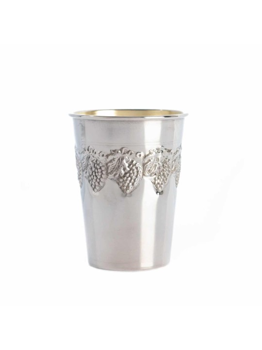 Coupe de Kiddouch aux raisins en argent sterling, cadeaux de Pâque, Judaica israélienne
