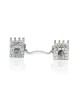 Unique Tallit Clips with Jerusalem Landscape , Tallit Clips , Israeli