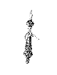 Minuscule forme de violoniste unique Torah en argent sterling, cadeaux de Pâque,