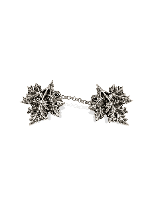 Clips Talit en forme de feuilles en argent sterling, clips Talit, Ju israélien