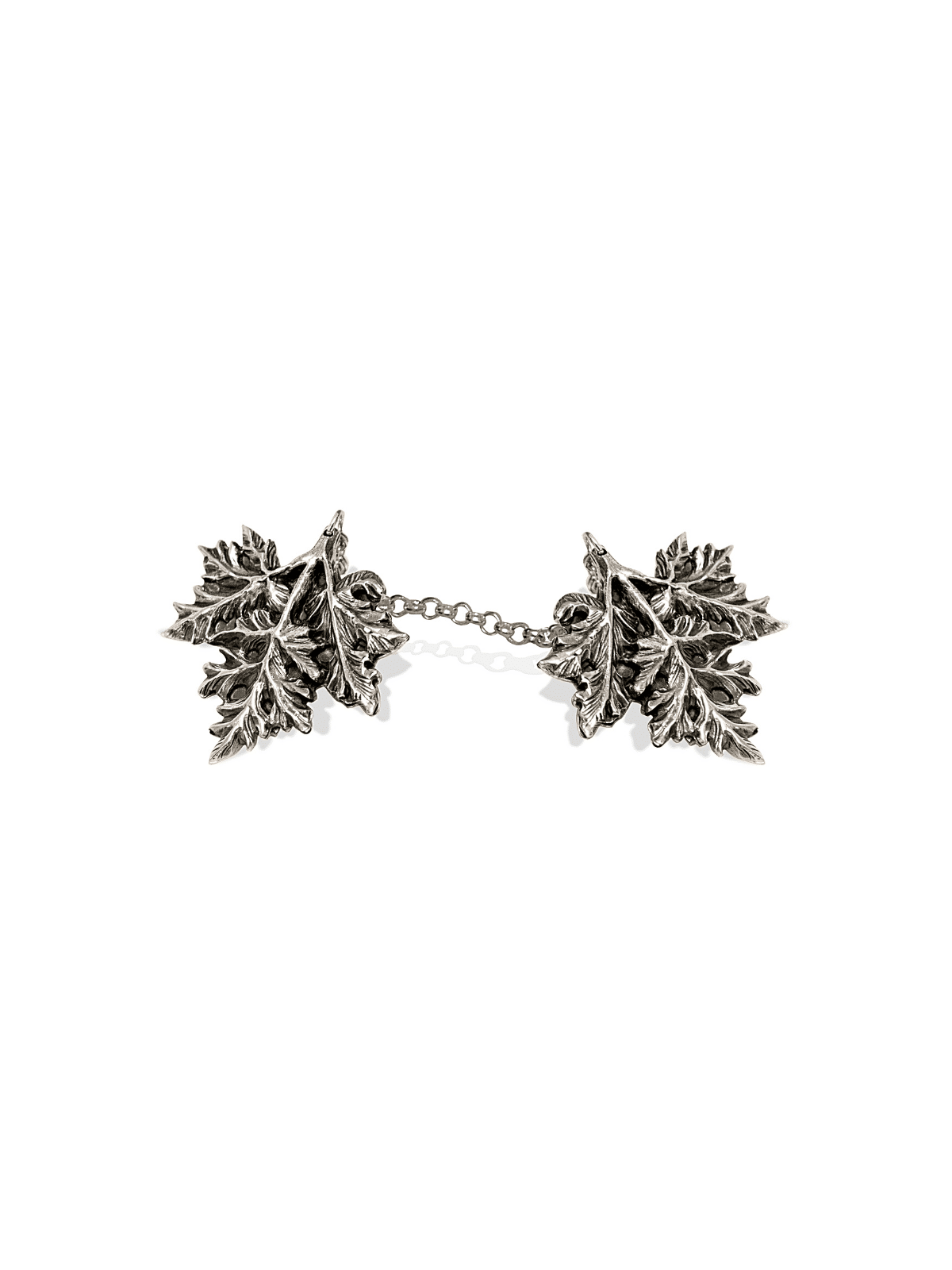 Clips Talit en forme de feuilles en argent sterling, clips Talit, Ju israélien