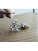 Clips Talit en forme de feuilles en argent sterling, clips Talit, Ju israélien