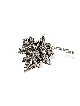 Clips Talit en forme de feuilles en argent sterling, clips Talit, Ju israélien