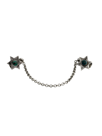 Talit Clips Argent sterling avec pierres d’Eilat , Talit Clips , Israël
