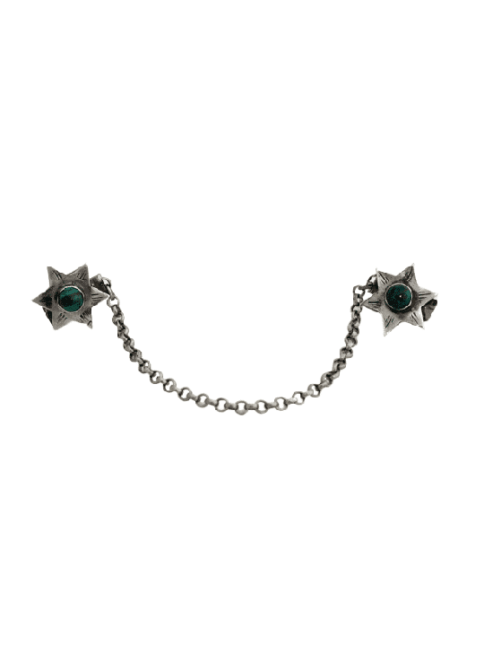 Talit Clips Argent sterling avec pierres d’Eilat , Talit Clips , Israël