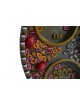 Assiette de Seder rouge grenade et fleurs, assiettes de Seder de Jérusalem, Isr