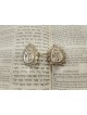 Vintage Inspired Filigree Chai Tallit Clips , Tallit Clips , Israeli J