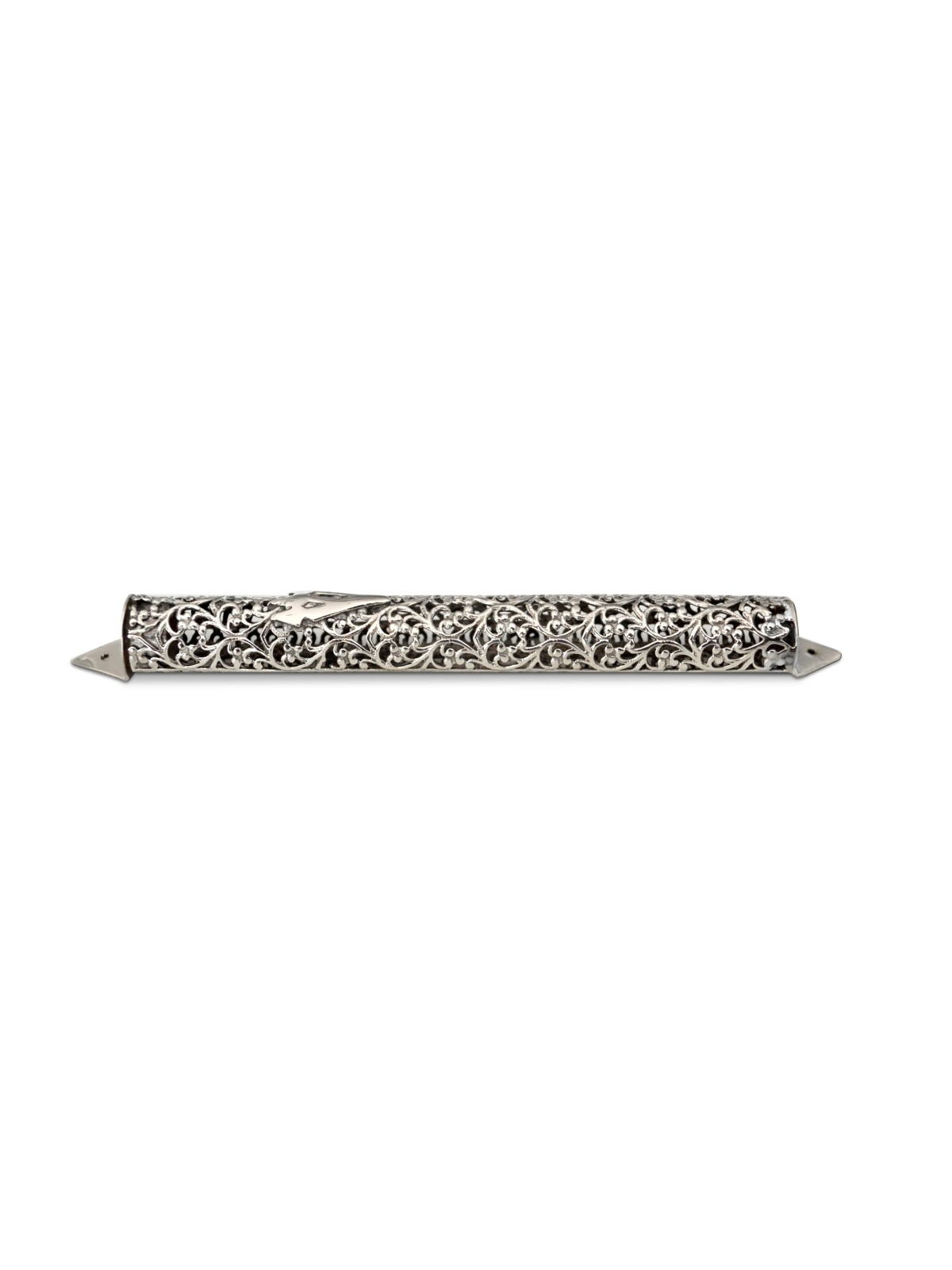 Élégant étui Mezuzah en argent filigrane, pour rouleaux de 7 cm, Judai israélien