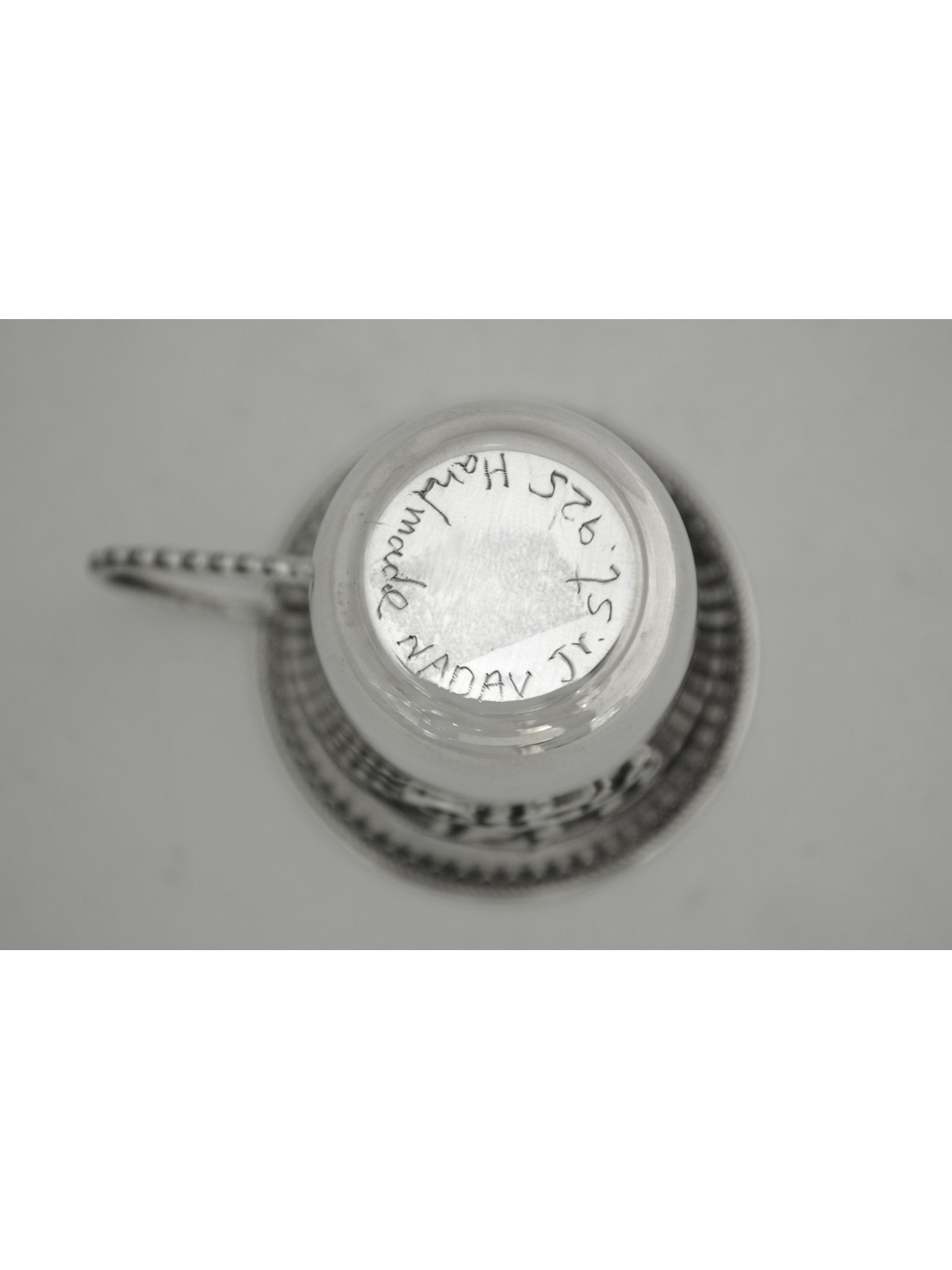 Small Sterling Silver Yalda Tova Cup , Passover Gifts , Israeli Judaic