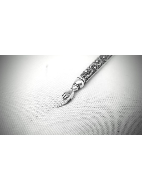 Mid Size Torah Pointer With Filigree Flower Design , Passover Gifts ,