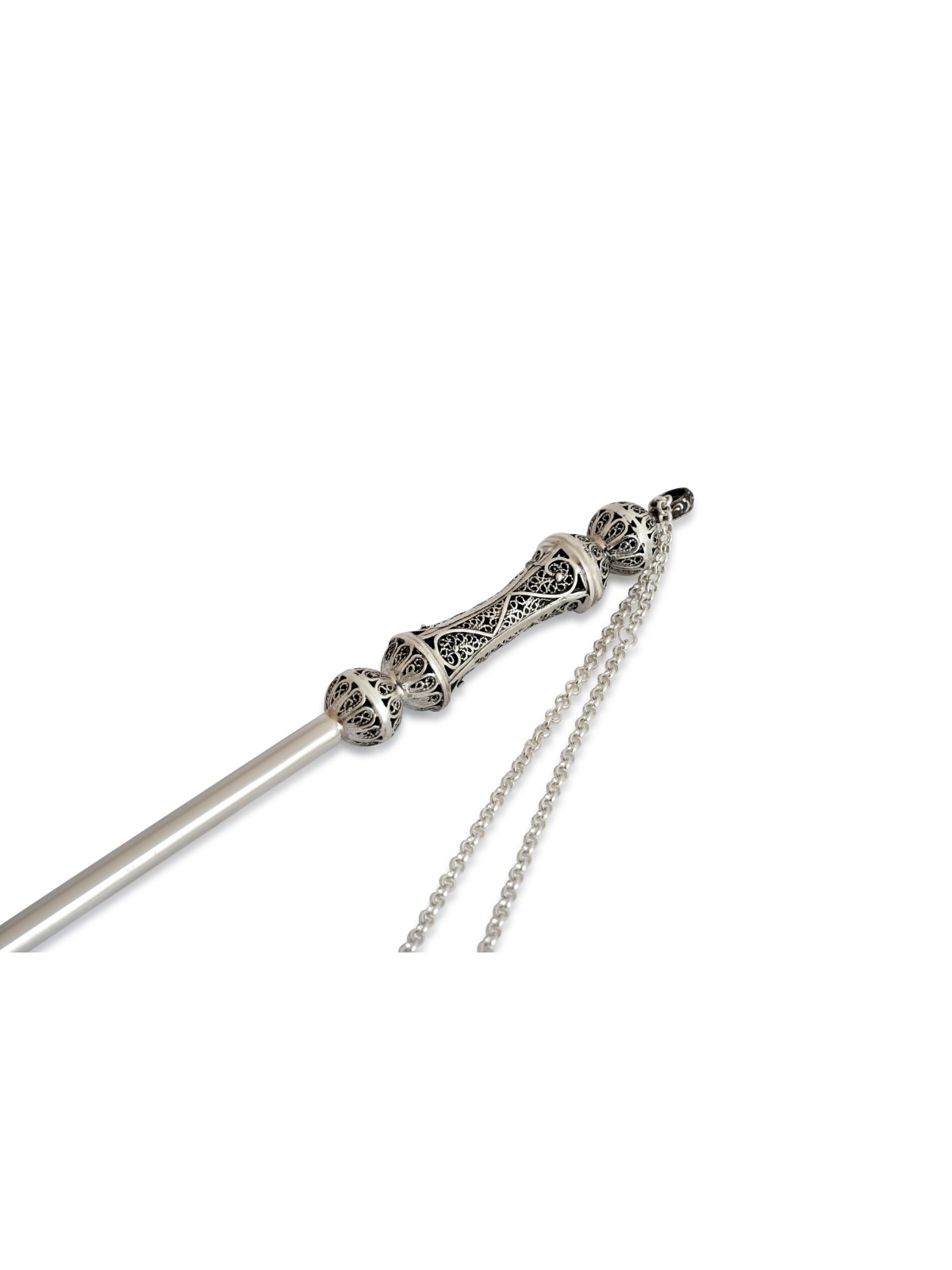 Filigrane classique et finition lisse argent Yad Tora, cadeaux de Pâque,
