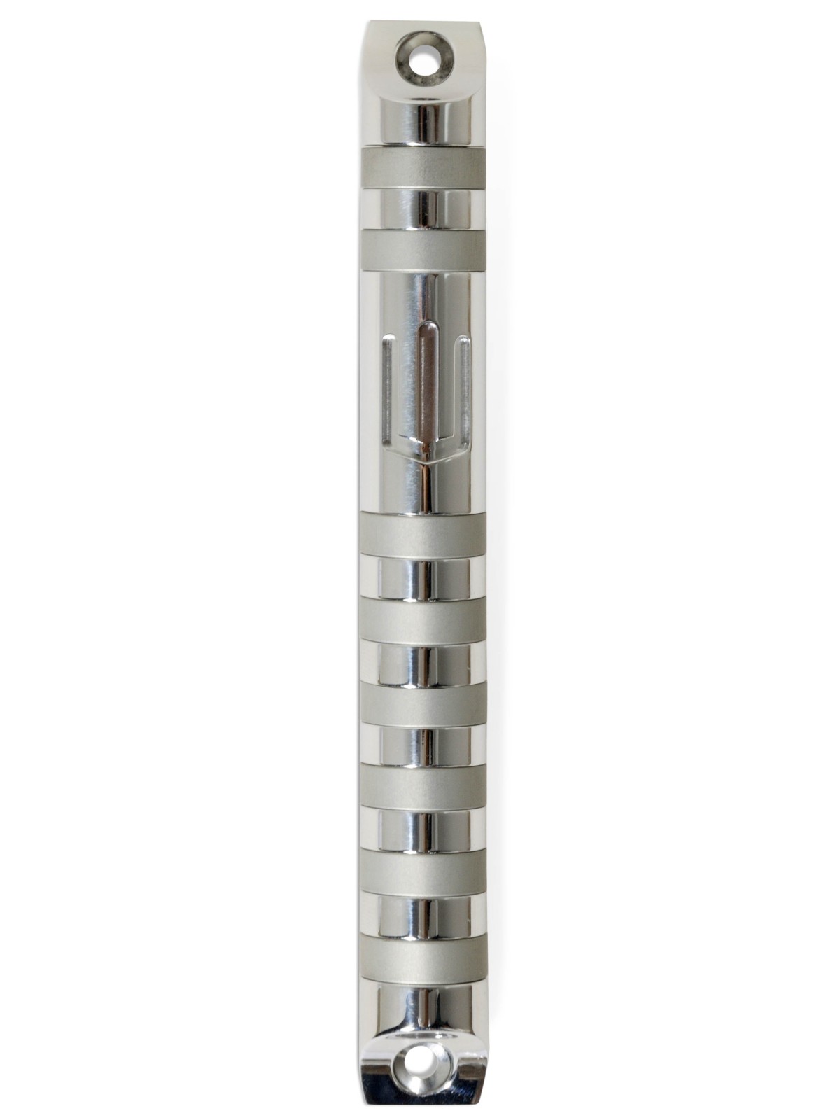 Blue Modern Mezuzah Case Anodized aluminum , Large Mezuzahs , Israeli