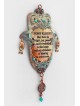 Amazing Copper Hamsa With Home Blessing , Jewish Wedding Gifts , Israe