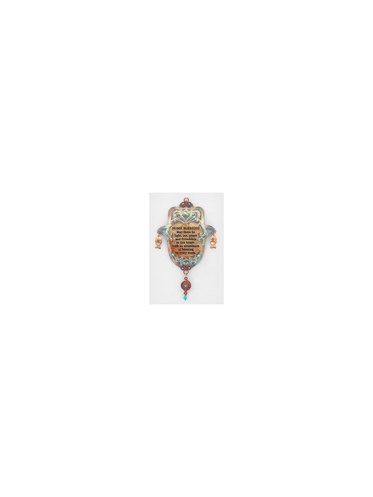 Incroyable Hamsa en cuivre avec bénédiction de la maison, cadeaux de mariage juif, Israël