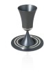 Colorful Kiddush Cup with Stem Custom Engraving , Modern Kiddush Cups