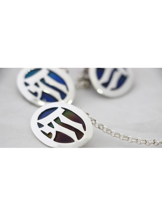 Colorful Sterling Silver Large Tallit Clips , Tallit Clips , Israeli J