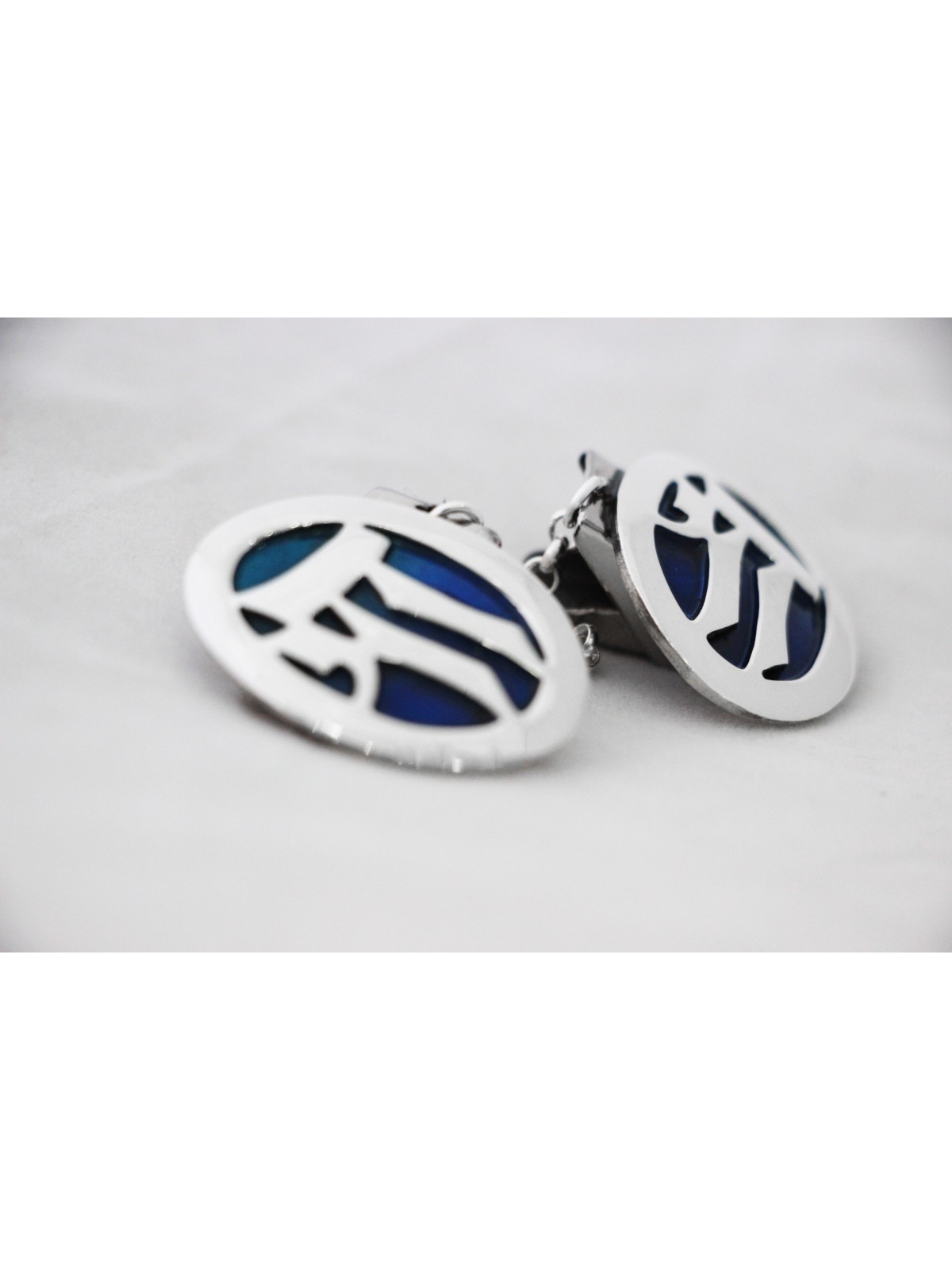 Grands clips colorés en argent sterling Talit, clips Talit, J israélien